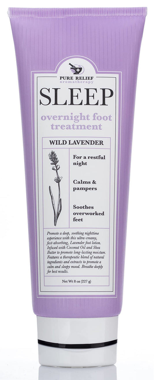 Pure Relief front packaging showing 8 oz bottle and lavender scent benefit