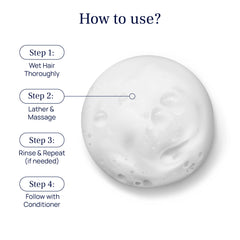 PUREANCE lather texture close-up illustrating lightweight foam and fuller hair