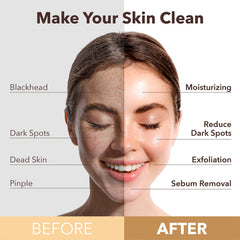 Purederm foaming bubbles on face showing deep-clean sensation and fresh skin