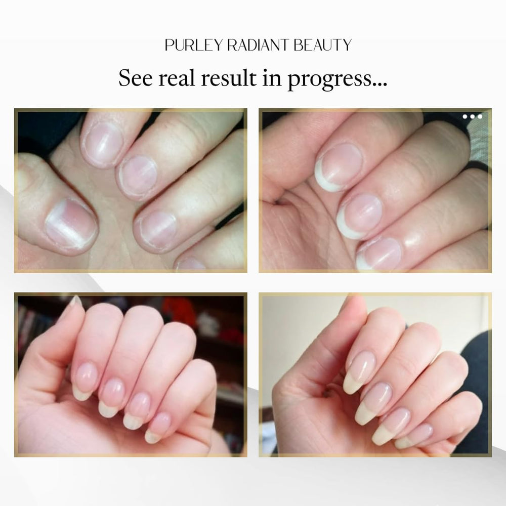 Purely Radiant arranged oils (jojoba, castor, argan) showing natural ingredients