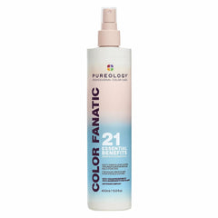 Pureology bottle front view showing product for easy identification and use