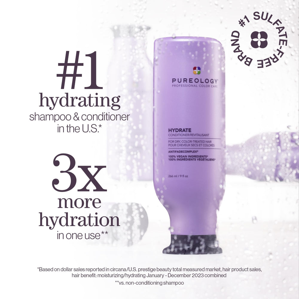 Pureology pump close-up demonstrating easy dispensing and controlled amount