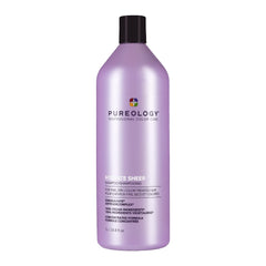 Pureology front bottle showing label and lightweight design for easy identification