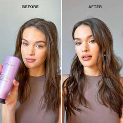 Pureology label close-up highlighting vegan color-safe formulation benefit