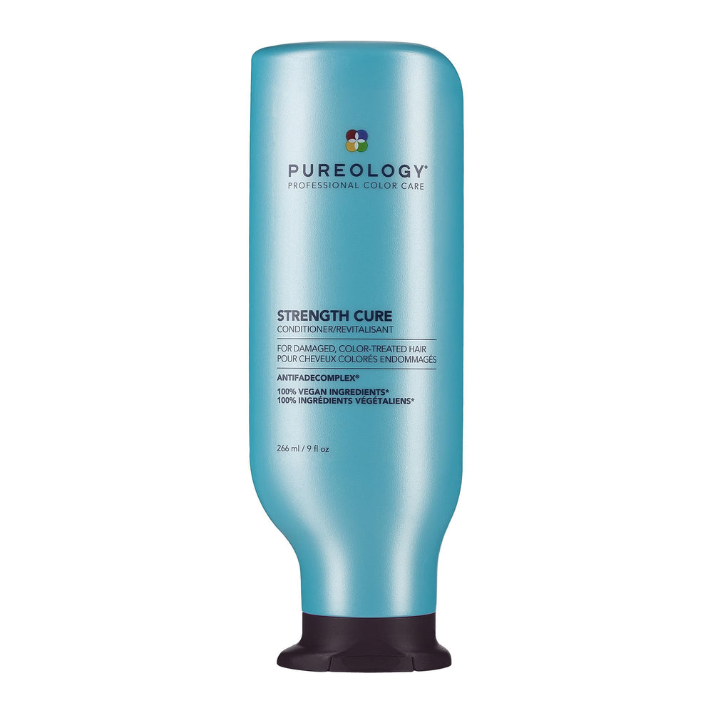 Pureology Strength Cure front packaging showing product and color protection benefit