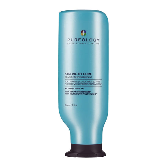 Pureology Strength Cure front packaging showing product and color protection benefit
