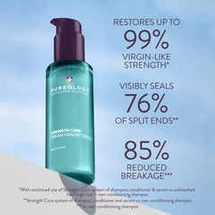 Pureology pump close-up highlighting easy dispensing and controlled application