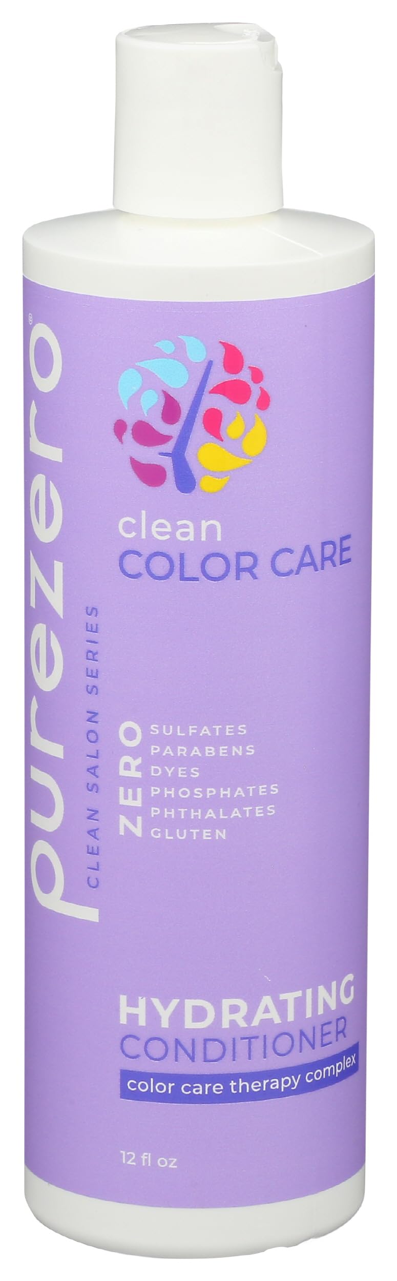 Purezero front packaging shows clean color care and 12 oz for easy selection