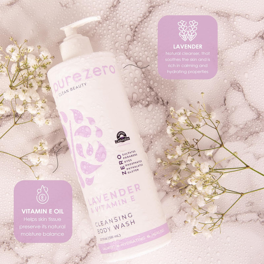 Purezero texture close-up showing creamy lather that hydrates skin