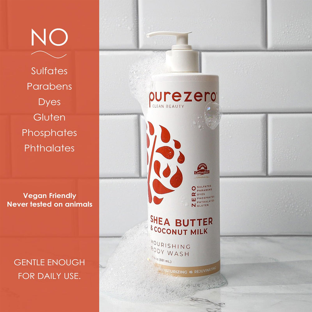 Purezero creamy lather texture close-up for rich hydration benefit