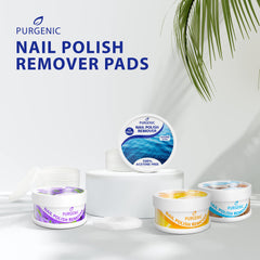 Purgenic pad close-up texture showing lint-free fabric and gentle removal