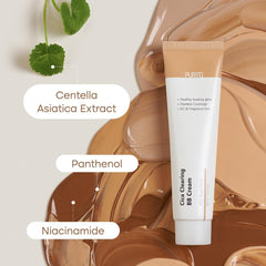 PURITO back label highlighting ingredients and vegan certification benefits