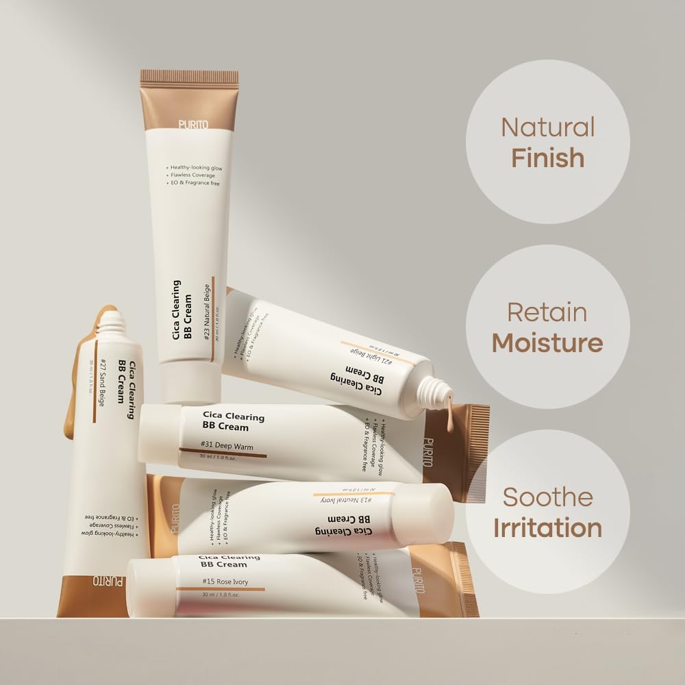 PURITO BB cream on hand demonstrating spread and natural coverage benefit
