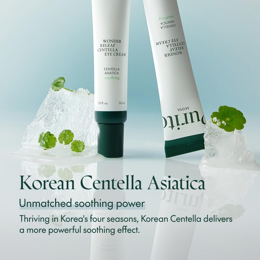 PURITO cream texture closeup showing lightweight absorbent formula benefit