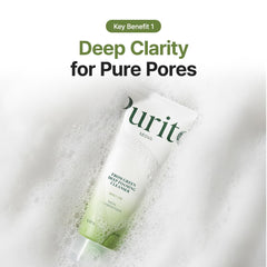 PURITO ingredient label highlighting heartleaf, green tea and licorice extracts for calming