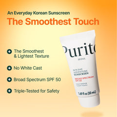 PURITO next to primer and foundation indicating makeup-friendly layering benefit