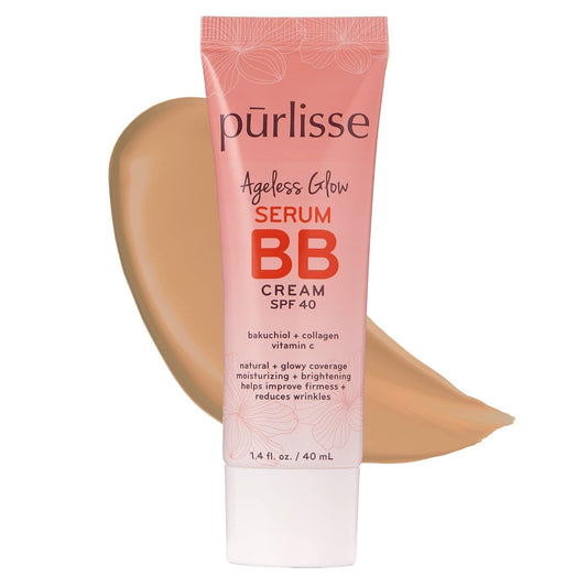 pūrlisse front packaging showing medium shade and SPF benefit