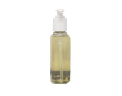 Purpose next to hand for scale showing 6 fl oz travel-friendly size