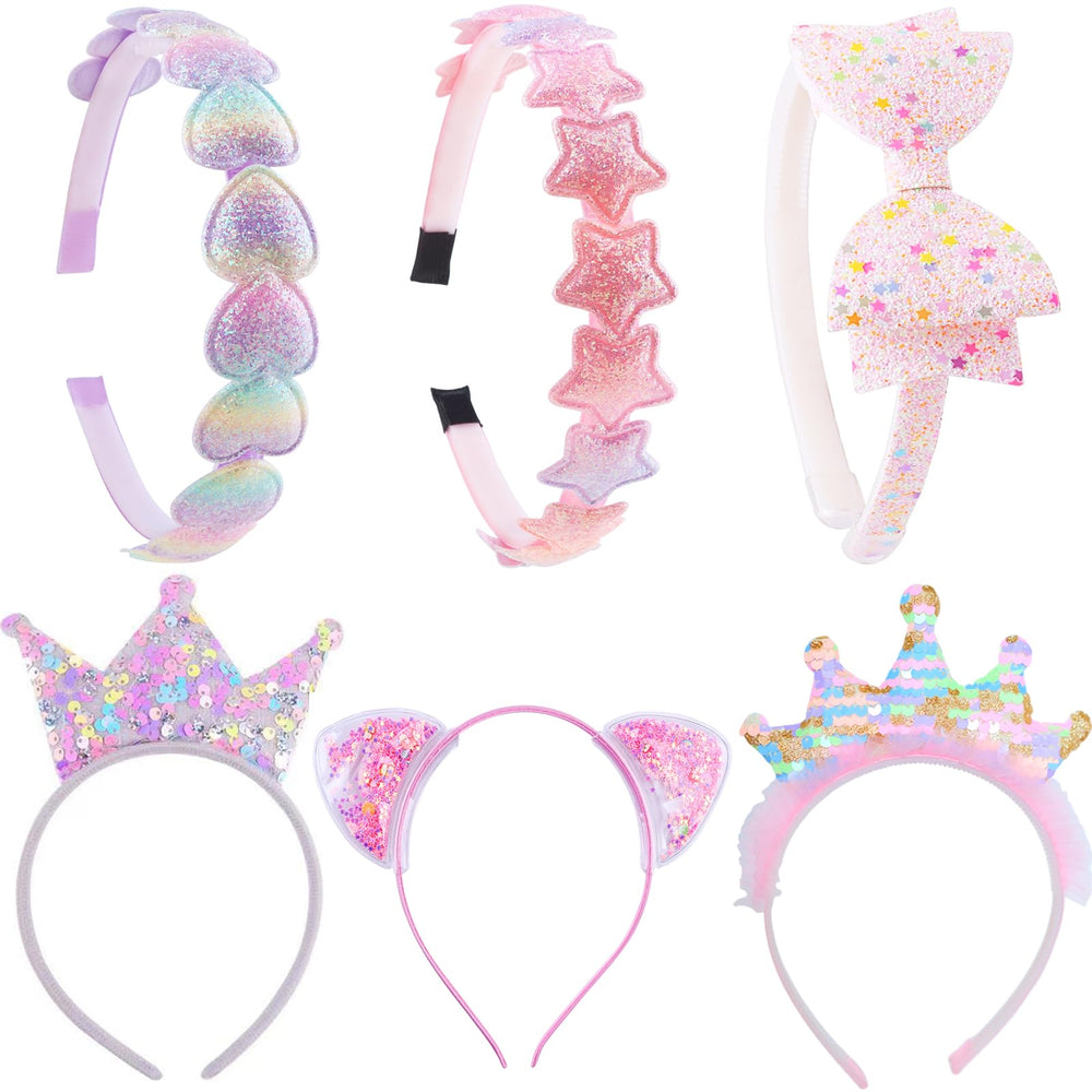 PUSABAOWO front packaging showing six headbands and variety