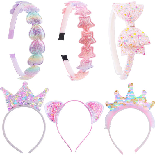 PUSABAOWO front packaging showing six headbands and variety