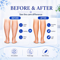 PUTRIZEN applied to calf demonstrating gentle massage and comfort