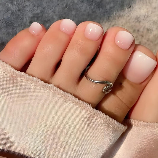 Puyokinm front packaging showing 24-piece toe nail kit and contents for quick styling