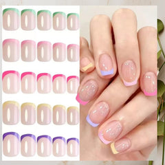 Puyokinm press-on nail held on finger demonstrating comfortable natural fit