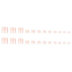 Puyokinm size layout displaying 24 graduated short square nails for proper fit