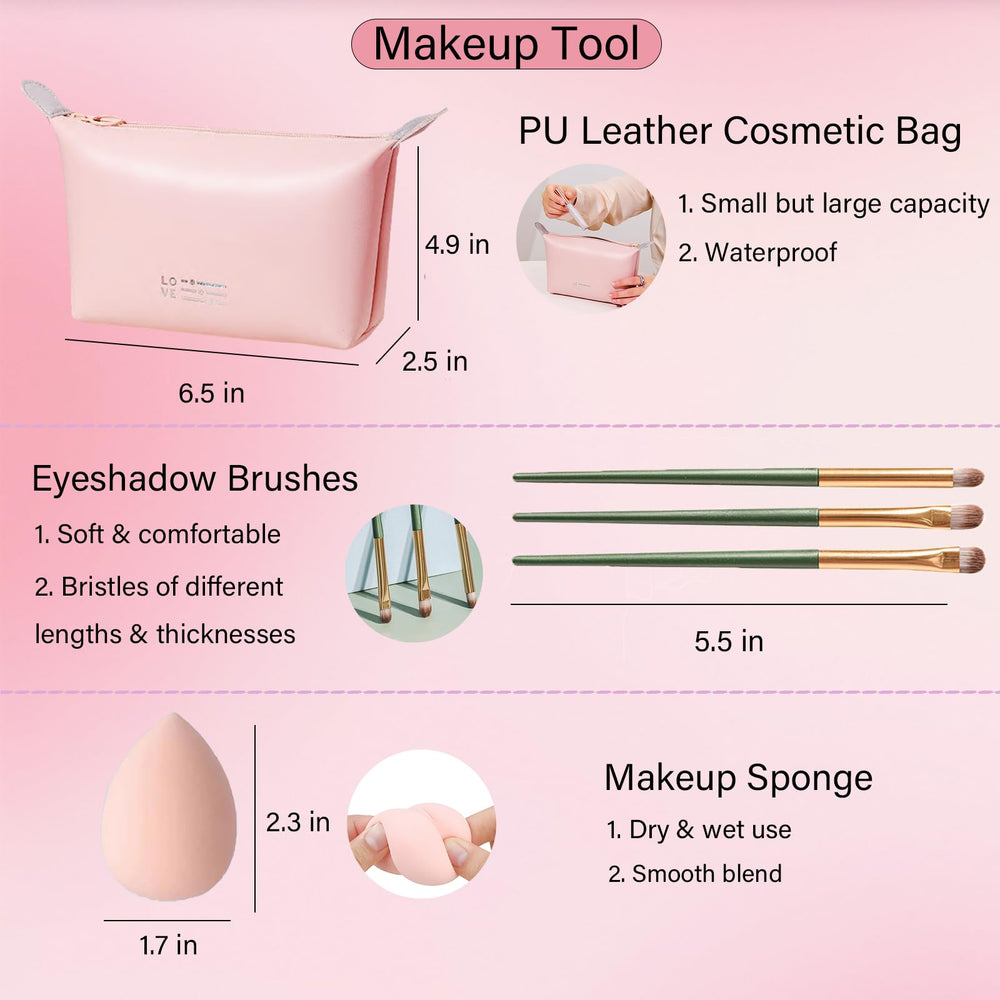 PWYSHXDF model applying eyeshadow demonstrating quick, professional results