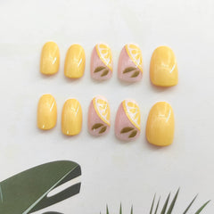 PXUEZAY side profile of short round nail demonstrating natural fit