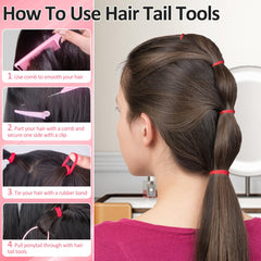Pydeeirom hair in use ponytail on toddler demonstrating gentle secure hold