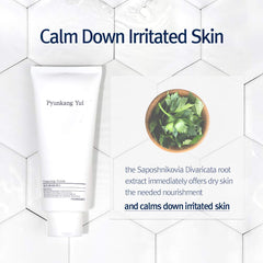 Pyunkang Yul ingredient label close-up highlighting gentle formulation benefit