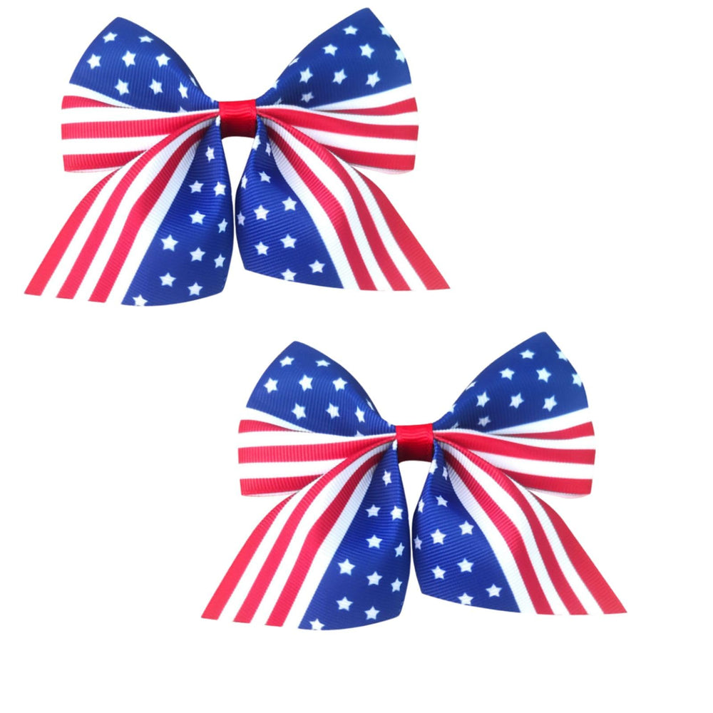 QDTK flag bow front view showing patriotic appeal and festive style