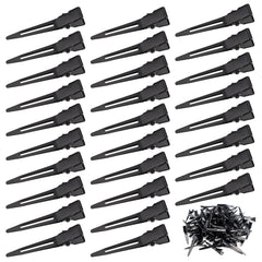 Qearl front pack of 120 black curl clips showing quantity and convenience