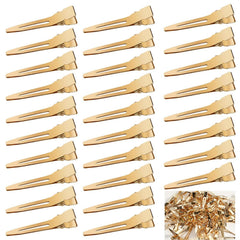 Qearl front pack of 120 gold curl clips, durable and professional