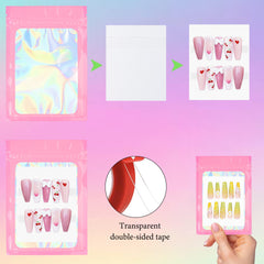 Qenk clear double-sided tape roll for secure packaging