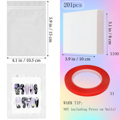 Qenk white cardstock sheets stacked for clean backing and labeling