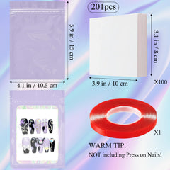 Qenk white cardstock sheets stack showing sturdy backing for neat displays