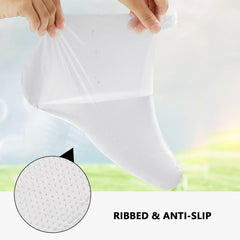 QGEIB foot covers used in home spa setting for easy cleanups
