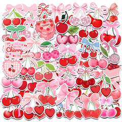 qhqqwzxqc front package view showing colorful cherry stickers, perfect for party décor