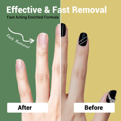 Qhryzoval in use with foil wraps for efficient gel polish removal