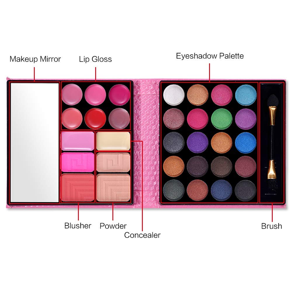 QiBest lip glosses open displaying color range for coordinated lip looks