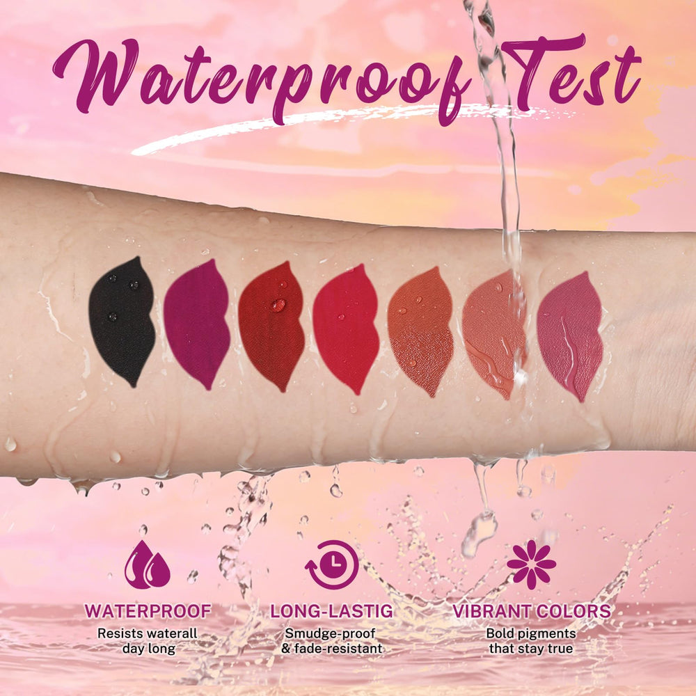QiBest flatlay of nude and bold shades, versatile color range for looks