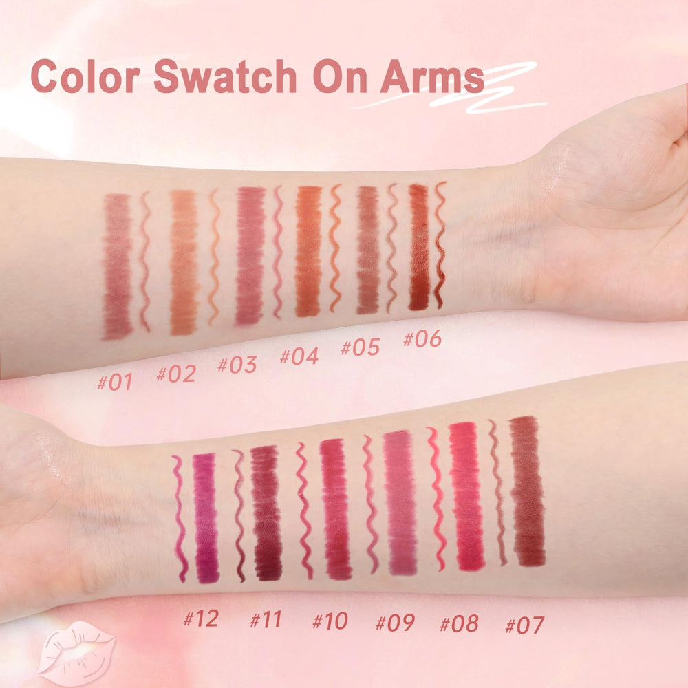 QiBest pencil tip closeup showing sharp point for precise lining benefit