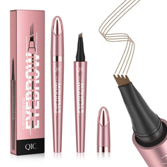 QIC front view of the 4-tip microblading pen showing ergonomic shape and control