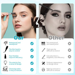 QIC brows before and after demonstrates fuller, defined brows