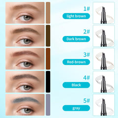 QIC pen in use drawing brow hairs for quicker, professional results