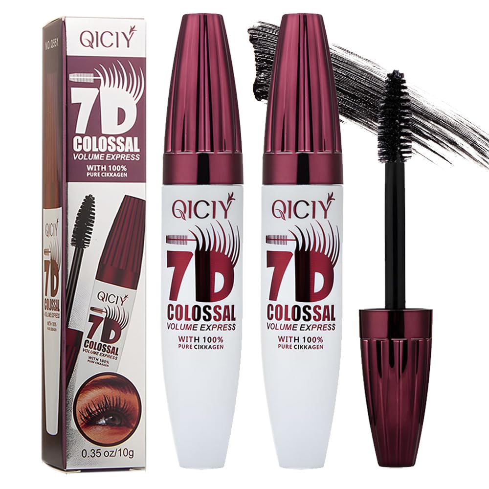 QICIY front tube pack showing dual mascara benefit and compact design