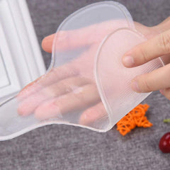 QIEIMUFHD cleaning and storage setup with pouch to preserve adhesive and extend reuse