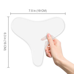 QIEIMUFHD pad applied to model's décolleté demonstrating comfortable overnight use